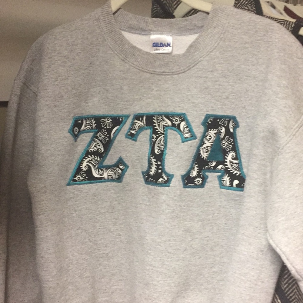 ZTA Zeta Tau Alpha Sorority Crewneck Sweatshirt
